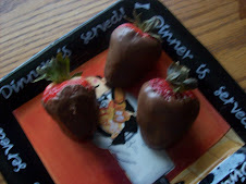 Chocolate covered strawberries.