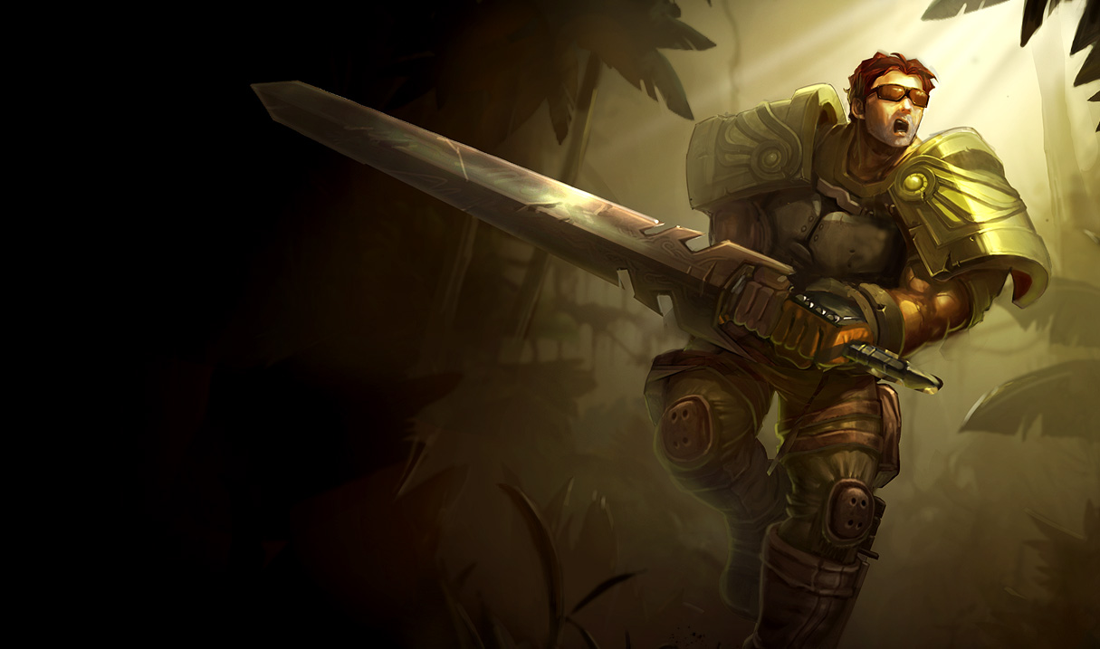 League of Legends Wallpaper: Garen - The Might of Demacia