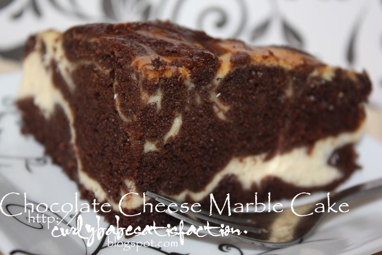 Curlybabe's Satisfaction Chocolate Cheese Marble Cake
