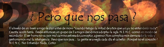 ¿ Pero que nos pasa ?  miserias del ser humano y alguna sugerencia