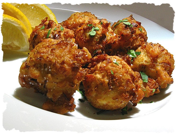 All That Splatters Artichoke Fritters