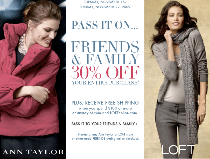 Ann Taylor Loft Store Coupons