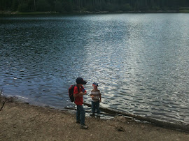Hiking with Dad to the lake