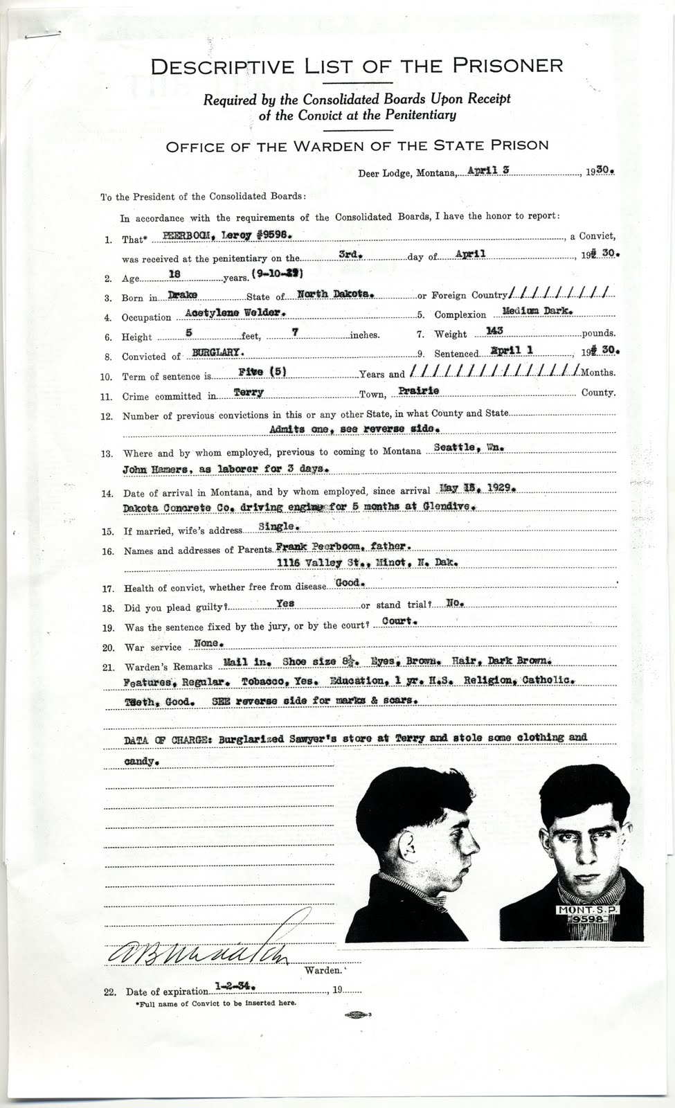 Montana History Revealed Prison Record Search Turns into an