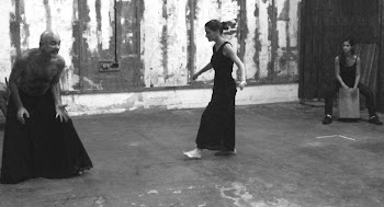 Montado escena de "La persecusión " Yerma y Cuñada