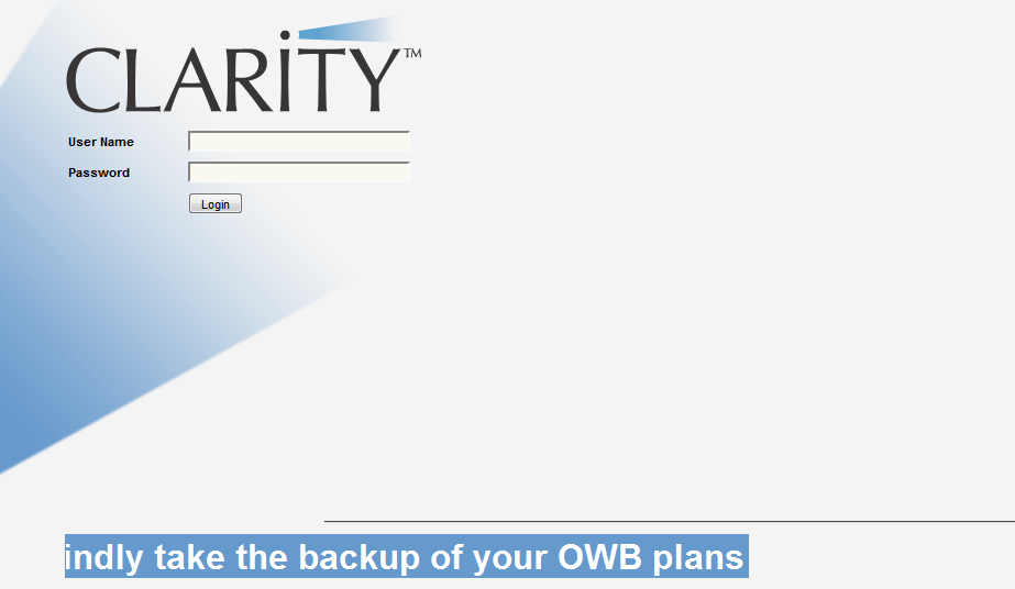 Clarity (CA Project & Portfolio Management Tool ) 3. Customizing Login Page