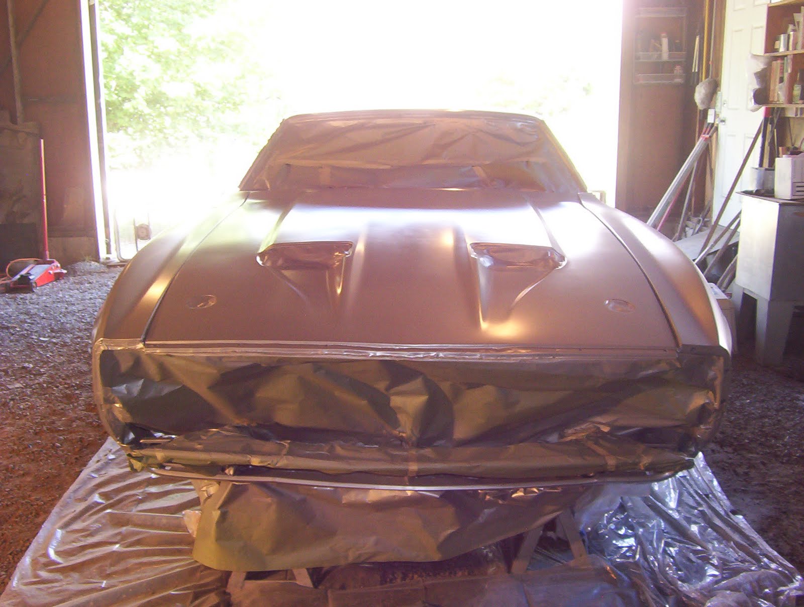 1972 Eleanor Mustang Body color is satin silver from 2005 Mustang