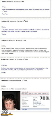 sick note fail