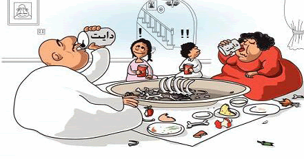 كاريكاتير كاريكاتير مضحك جدا عن السمنة