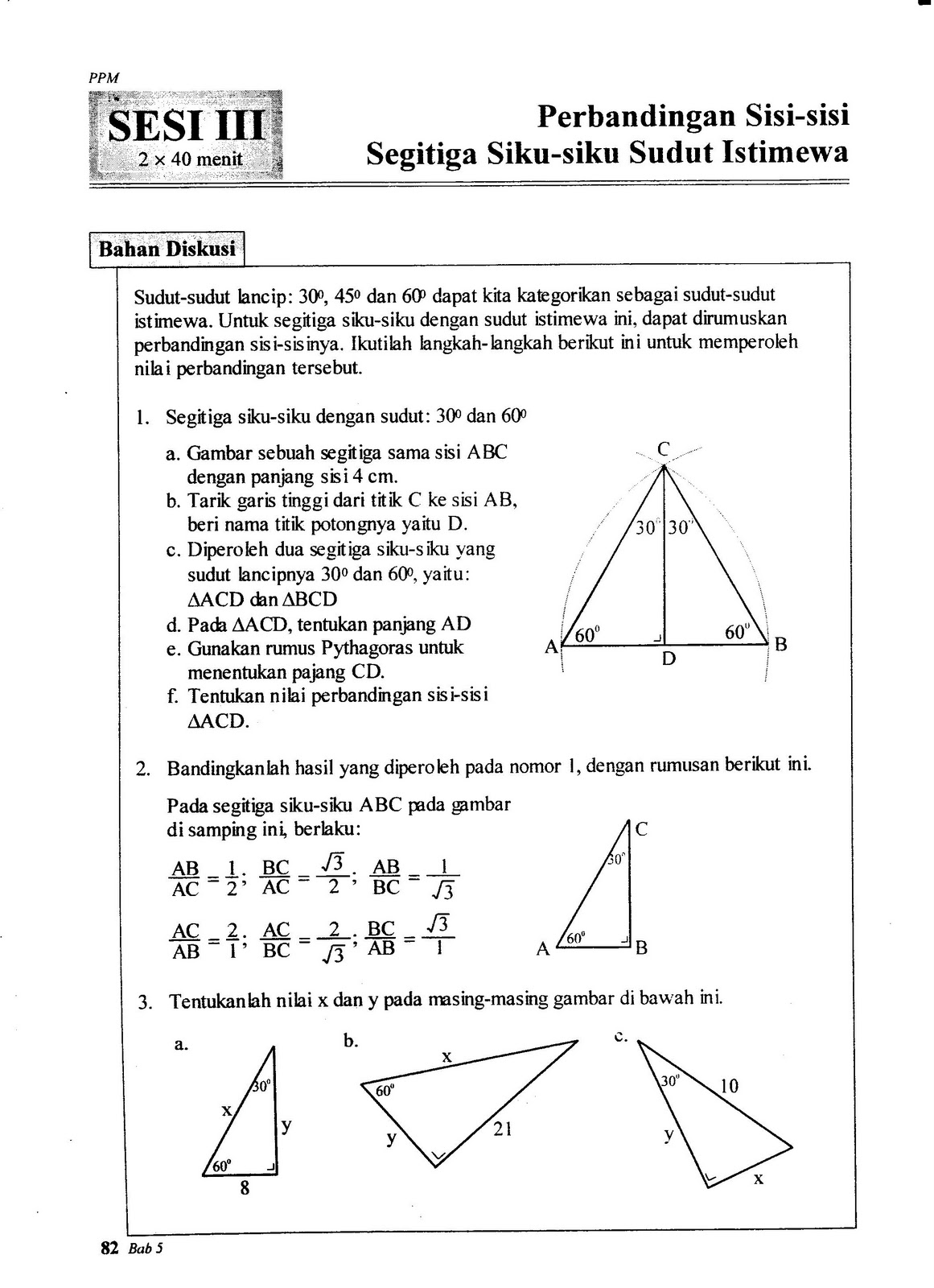 mathematicc Latihan Soal Pythagoras Kelas 8