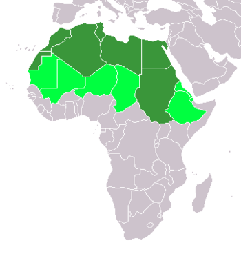 Map of North African Countries