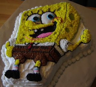 Spongebob Birthday Cakes on This Cake Was A Chocolate Cake With Toffee Filling  Covered In Fondant