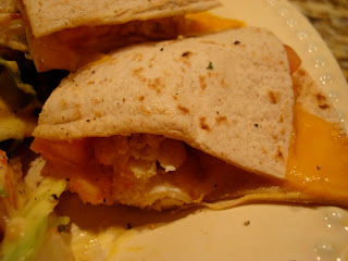 Close up of Vegan Quesadilla