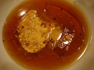 Maple Ginger Dijon Vinaigrette ingredients in bowl