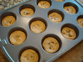 Baked Cookie Dough in muffin tin