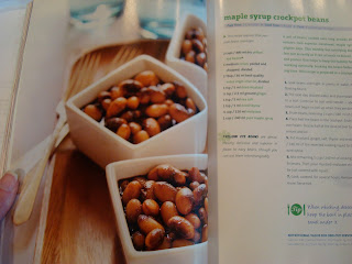 Maple Syrup Crockpot Beans inside cookbook