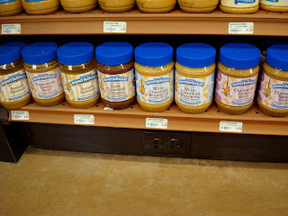 Bottom shelf of nut butters
