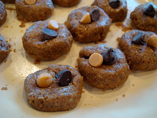Raw Vegan Almond Butter Cookies on white plate