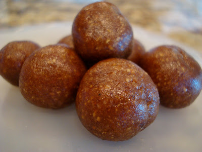 Close up of High Raw Vegan Gingerbread Cookie Dough Balls
