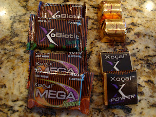 Xocai products on countertop