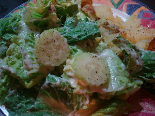 Mixed Salad with Homemade Creamy Tahini "Cesar" Dressing