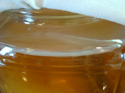 Close up of skin in jar