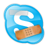 Skype met pleisters