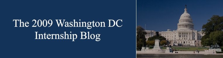 2009 Washington DC Internship Blog