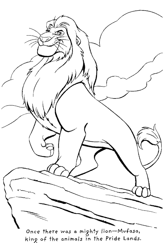 Lion King : Animal Coloring Pages title=