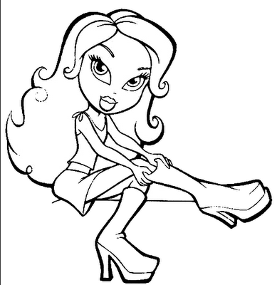 Coloring Pages  Kids on Disney Princess Bratz Coloring Pages To Print