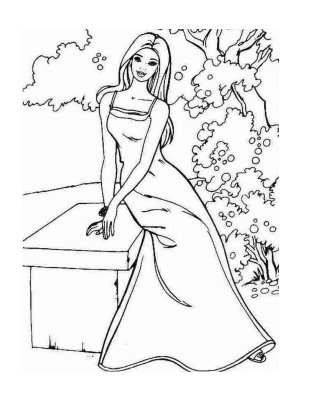 Coloring Pages  Girls on Barbie Dolls Coloring Sheets For Kids Girls