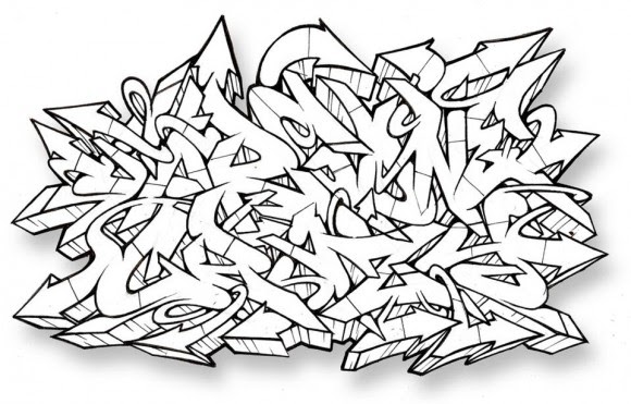 Graffiti Font Graffiti Wildstyle 3d