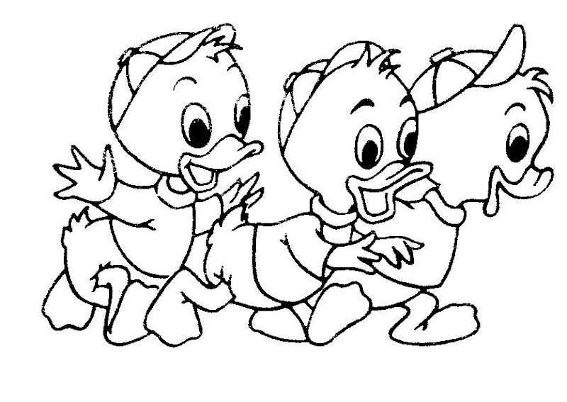 Donald Duck Baby Coloring Pages to Print title=