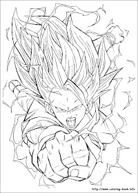 Digital Dunes Dragon Ball Z Goku Super Saiyan Coloring Pages