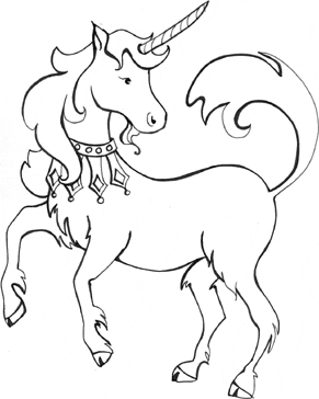 Kids-n-fun.com Free Printable Unicorn Coloring Pages Kids