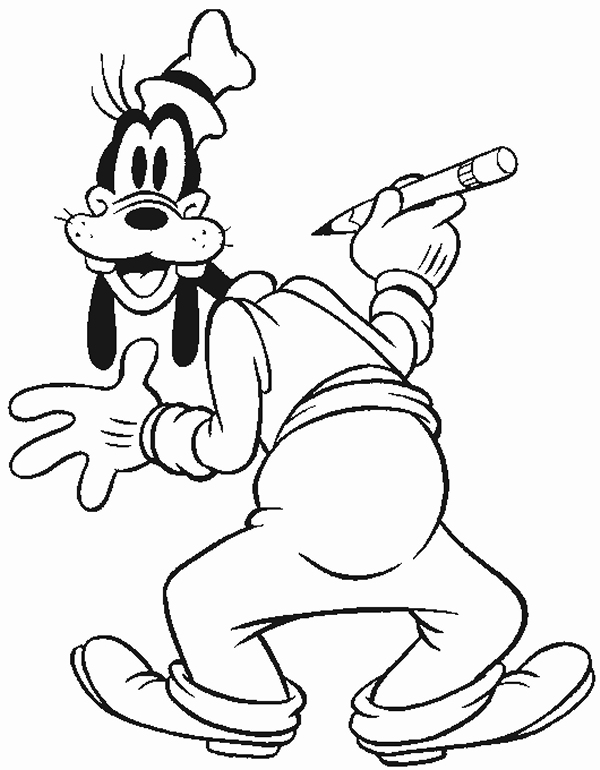 Printable Disney Goofy Coloring Pages Kids