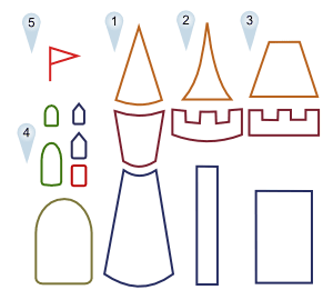 how to drawing disney castle coloring pages