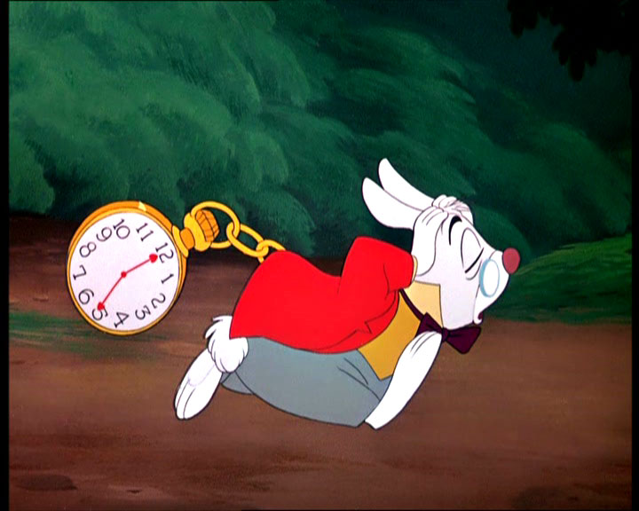 Alice in Wonderland, The White Rabbit Checks the Time