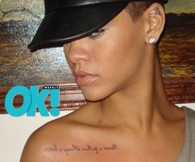 rihanna gun tattoo. rihannas tattoo. Rihanna#39