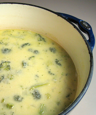 Broccoli and Sharp Cheddar Soup