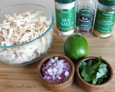 Shredded Chicken and Black Bean Tostadas