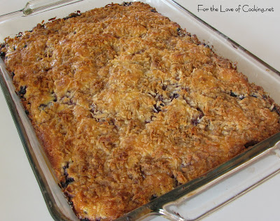 Blueberry and Coconut Coffee Cake