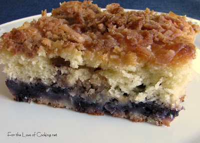 Blueberry and Coconut Coffee Cake