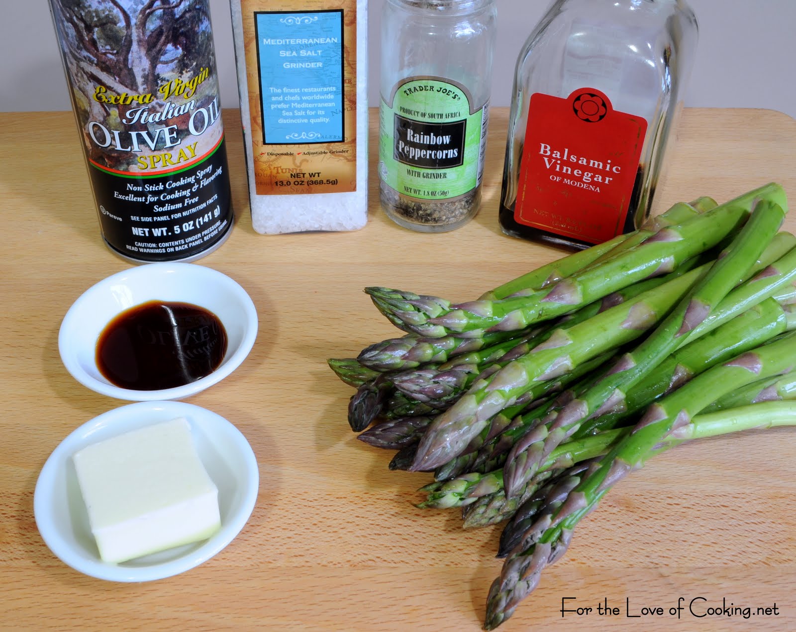 For the Love of Cooking Roasted Asparagus with Browned Butter, Soy and