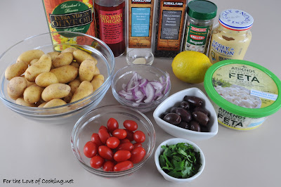 Mediterranean Roasted Potato Salad 