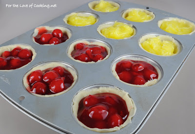 Mini Lemon Pies and Mini Cherry Pies