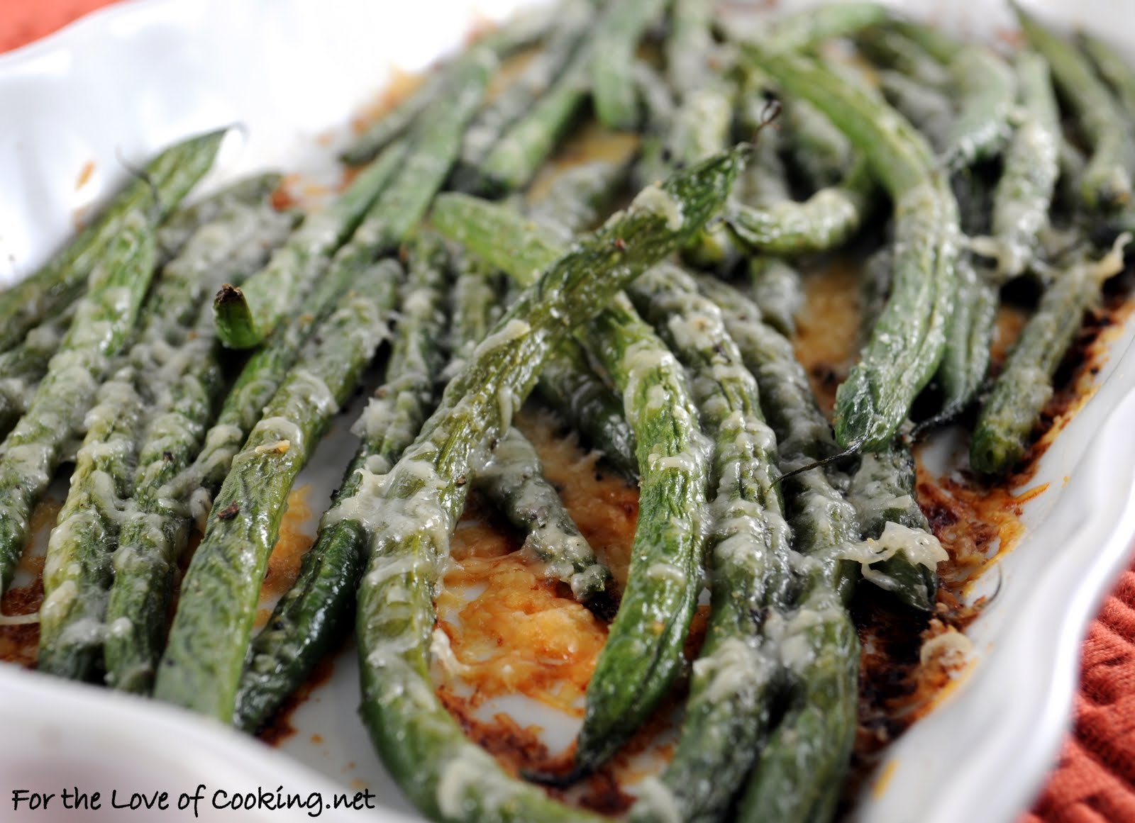 For the Love of Cooking Parmesan Roasted Green Beans