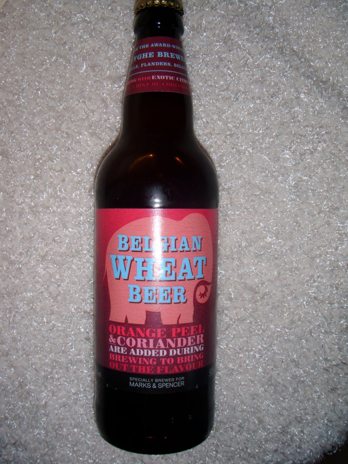 FOODSTUFF FINDS Belgian Wheat Beer Orange Peel and Coriander [By Spectre] (Marks & Spencers)