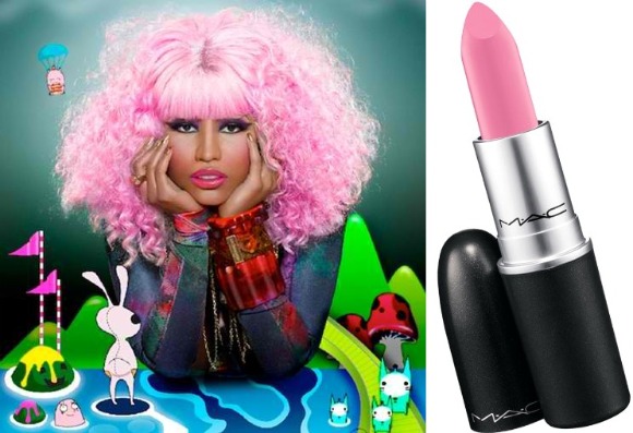 Translation: Nicki Minaj launched her own lipstick, called Pink 4 Friday, 