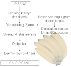 FLOWCHART PEMBUATAN SALE PISANG